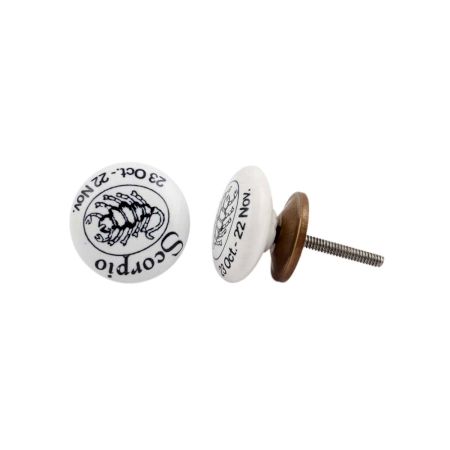 Scorpio Flat Ceramic Knob